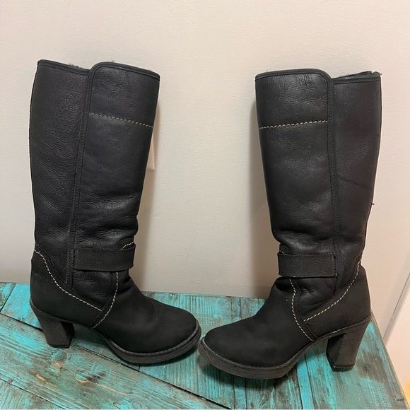 Pajar Toledo Black 100% Sheepskin/Shearling Leather and Nubuck Boots Size 7 - Picture 3 of 12